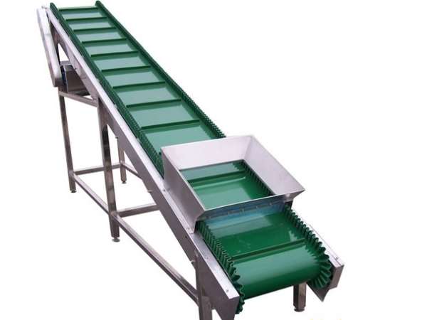【咸陽(yáng)平板型上料機(jī)帶防塵罩食品專(zhuān)用輸送機(jī)】- 